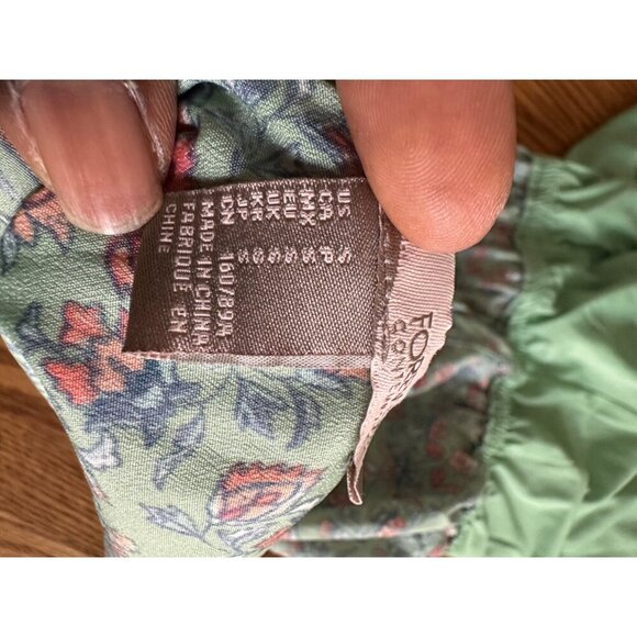 Forever 21 Floral Sleeveless Mint Green Dress With Buttons & Pockets Knee-Length - Picture 15 of 15